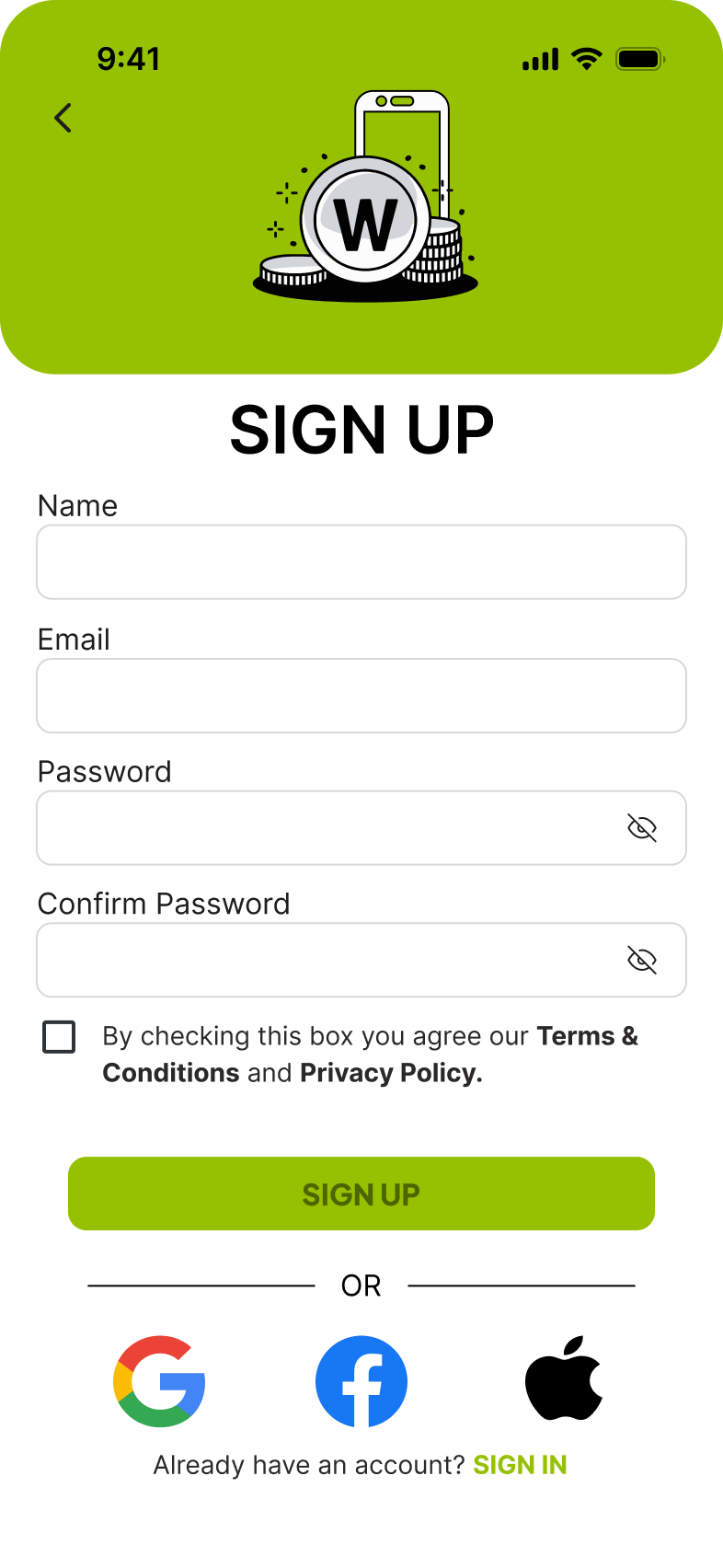 App screenshot img
